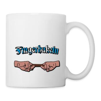 Fingehakeln - Tasse - Weiß - Rechts