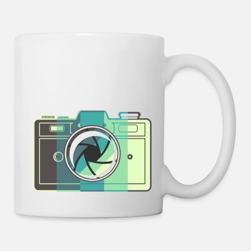 Caméra à film rétro - Mug blanc - blanc
