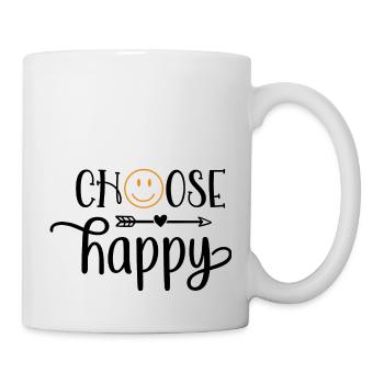 Design Choose happy - Mug blanc - blanc - Droite