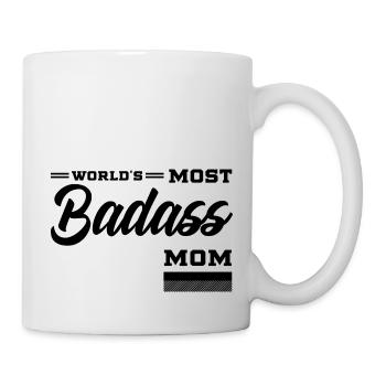 World's Most Badass Mom - Mother's Day Funny Gift - Mug - white - Right