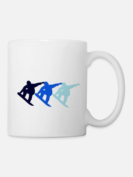 snowboarder - Tasse - Weiß