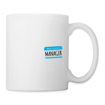 Bonjour Mon nom est Manager Je suis avec Karen Halloween - Mug blanc - blanc - Droite