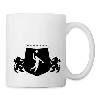 Armoiries de handball - Mug blanc - blanc - Droite