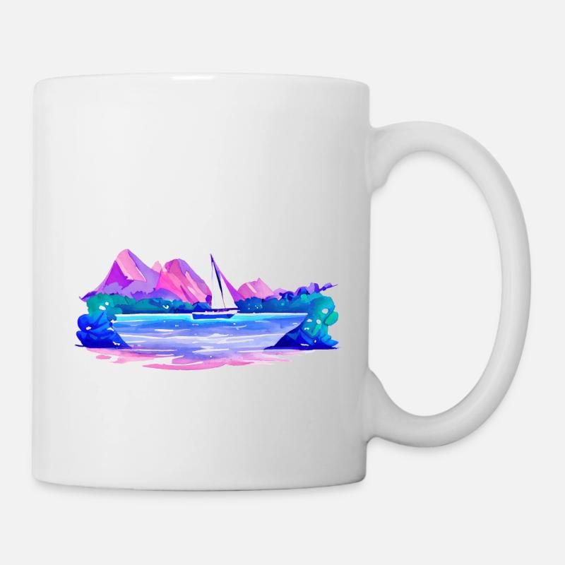 Sailing Sailing Sailing Sailing Sailboat - Mug - white