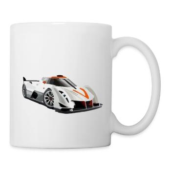 Power racing - Mug blanc - blanc - Droite