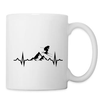 Skiing skiing ski motif for skiers - Mug - white - Right