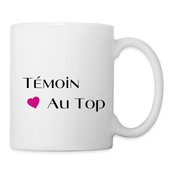 Témoin au top - Mug blanc - blanc - Droite
