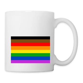 Drapeau de la fierté de Philadelphie - Mug blanc - blanc - Droite