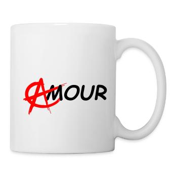 Liebe: relationale Anarchie - Tasse - Weiß - Rechts