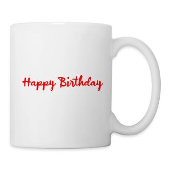 ALLES GUTE ZUM GEBURTSTAG!. ALLES GUTE ZUM GEBURTSTAG!. JAHRESTAG. - Tasse - Weiß - Rechts