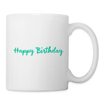 ALLES GUTE ZUM GEBURTSTAG!. ALLES GUTE ZUM GEBURTSTAG!. JAHRESTAG. - Tasse - Weiß - Rechts