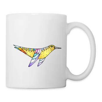 Oiseau - Mug blanc - blanc - Droite