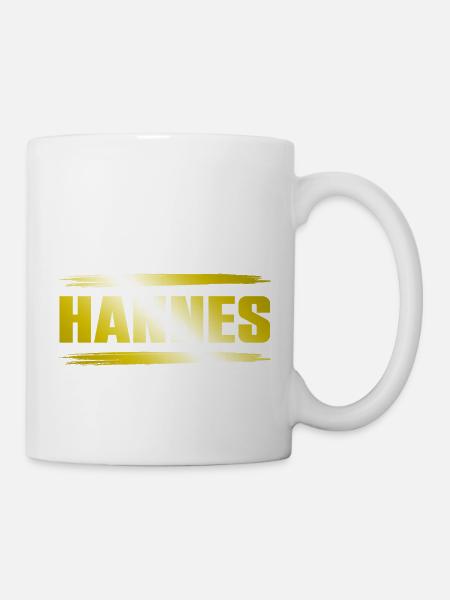 Hannes - Tasse - Weiß