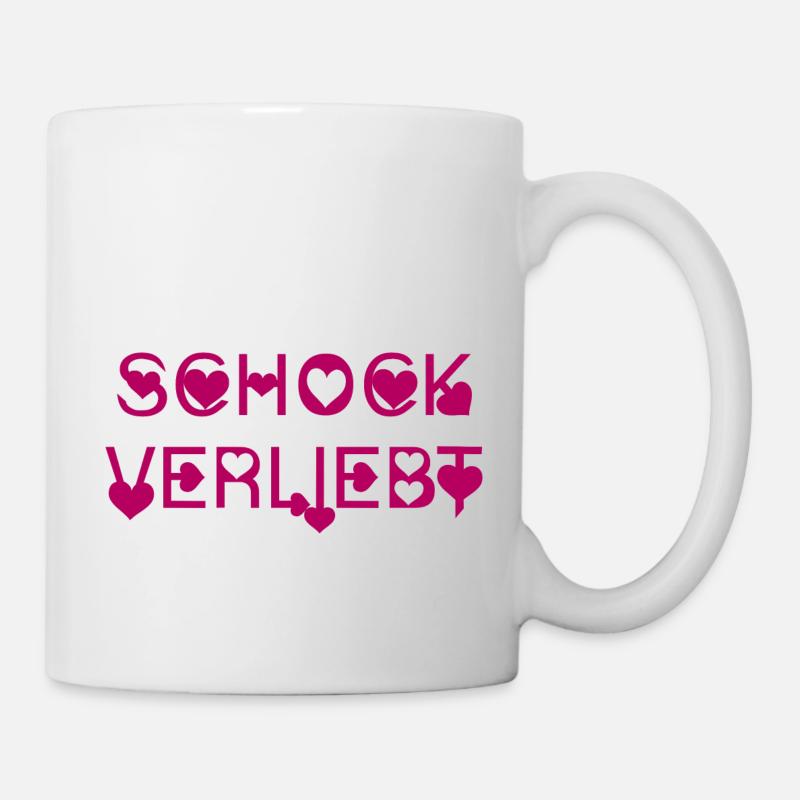 SCHOCKVERLIEBT - Tasse - Weiß