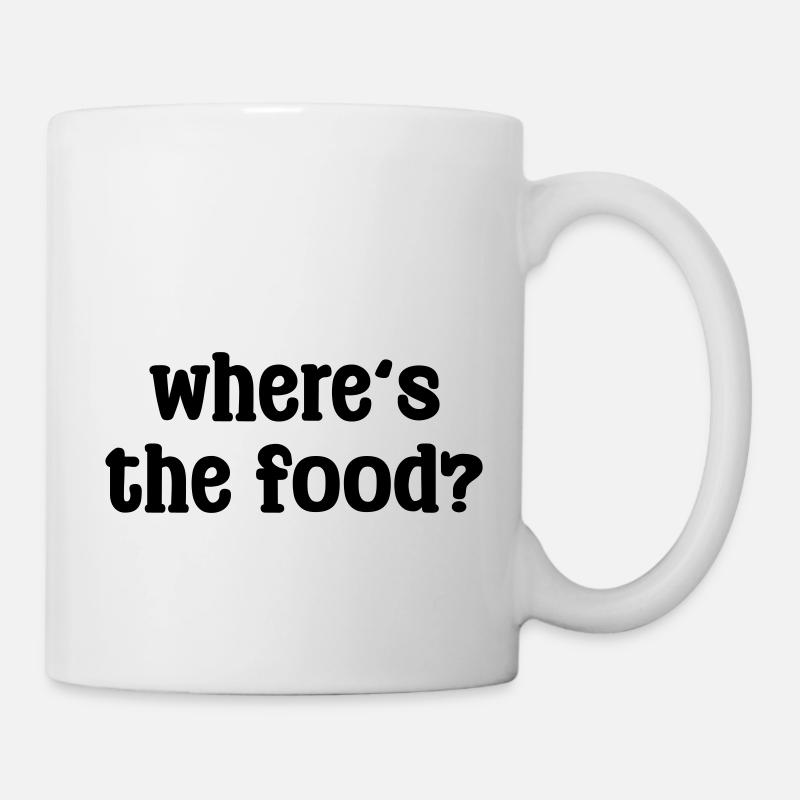 where's the food party quote - Mug - white