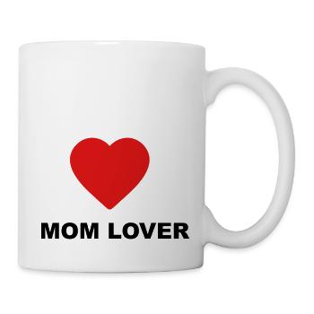 Cute "Mom Lover" design for you - Mug - white - Right