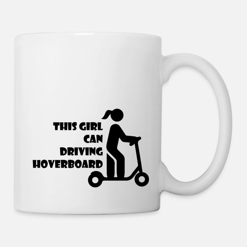 E-Scooter Roller Scooter - Tasse - Weiß