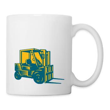 Do You Even Lift Bro? Forklift Driver - Tasse - Weiß - Rechts