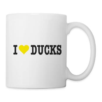 i love ducks - Tasse - Weiß - Rechts