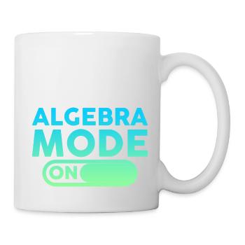 Mode algèbre sur 4 - Mug blanc - blanc - Droite