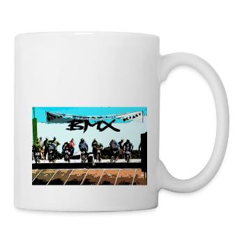 bmx race racing vtt motocross mtb bike rad - Mug blanc - blanc - Droite