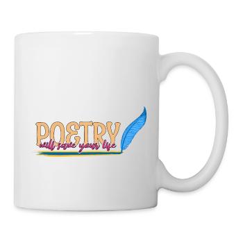 Poet Poesie Dichter Poetry I Geschenk - Tasse - Weiß - Rechts