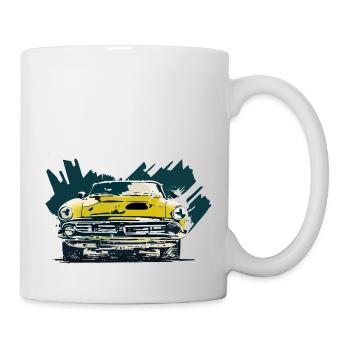 Voiture rétro - Mug blanc - blanc - Droite