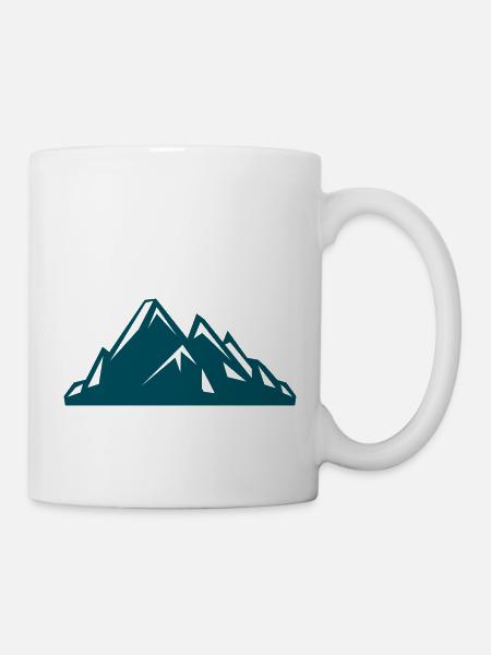 mountains - Tasse - Weiß