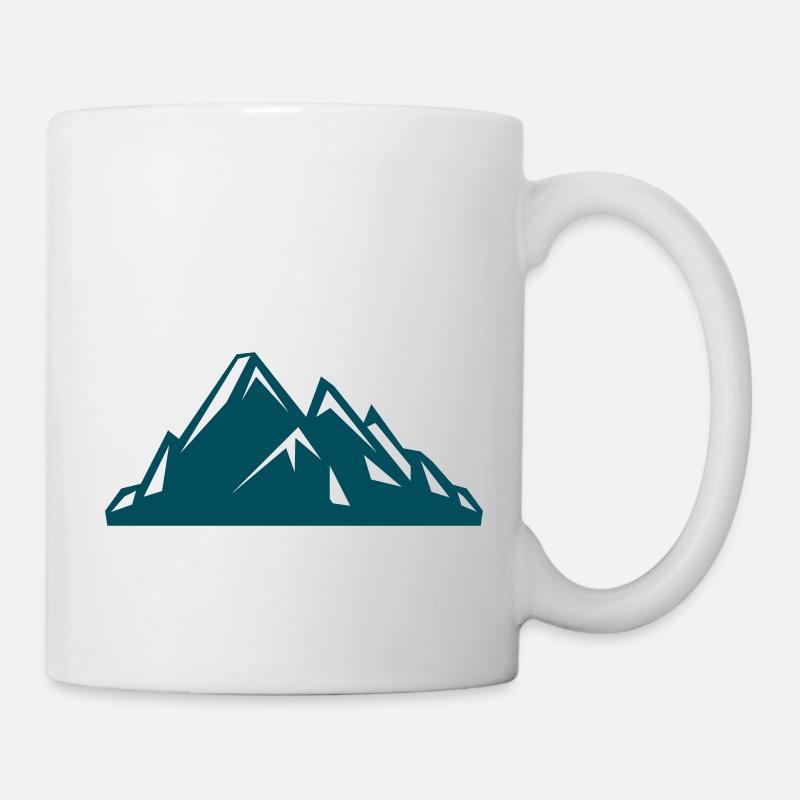 mountains - Tasse - Weiß