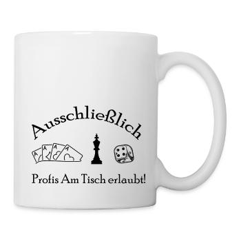boardgame chess backgammon game night - Tasse - Weiß - Rechts