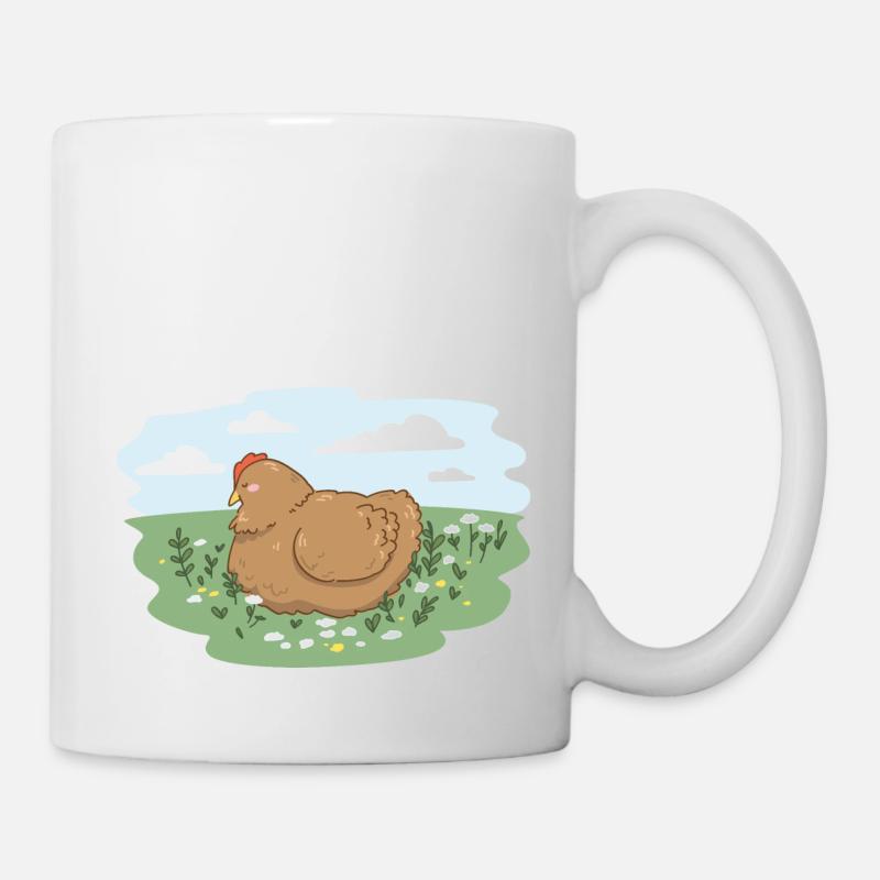 Glucke - Tasse - Weiß