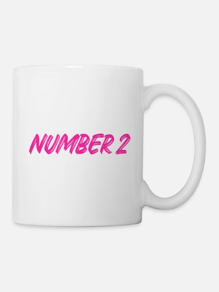 Number 2 - two - second - second - 2 - number 2 - Mug - white