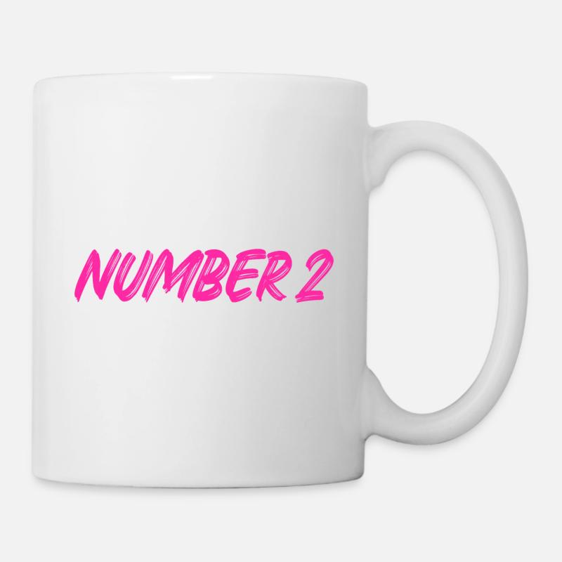 Number 2 - two - second - second - 2 - number 2 - Mug - white