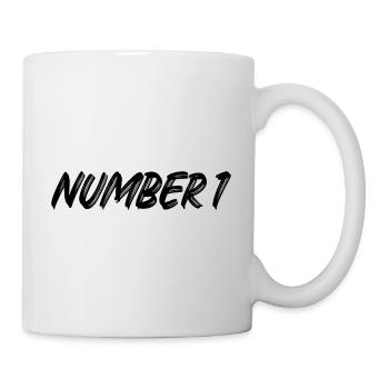 Number 1 - eins - erster - erste - 1 - Nummer 1 - Tasse - Weiß - Rechts