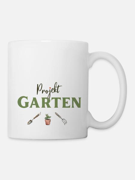 Projekt Garten Gärtnerin, Gärtner - Tasse - Weiß