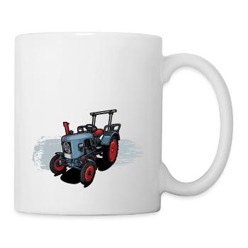 Tracteur classique // Bulldog // Illustration - Mug blanc - blanc - Droite