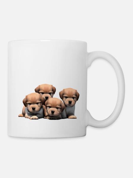 Funny dogs - Mug - white