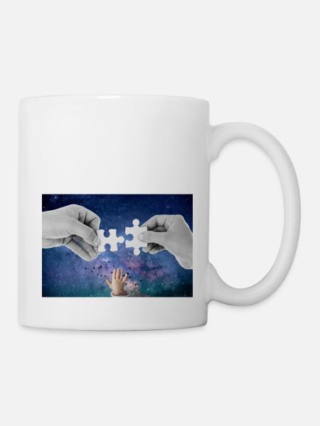 Puzzle. - Tasse - Weiß