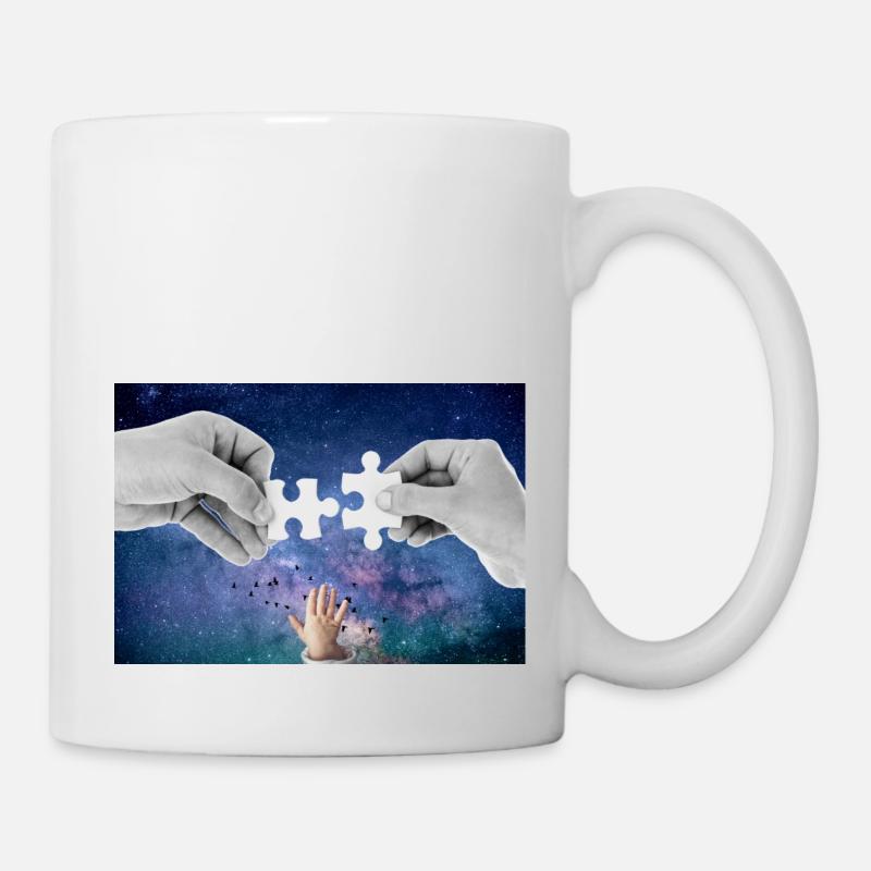 Puzzle. - Tasse - Weiß