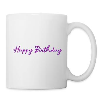 ALLES GUTE ZUM GEBURTSTAG. ALLES GUTE ZUM GEBURTSTAG. JAHRESTAG. - Tasse - Weiß - Rechts