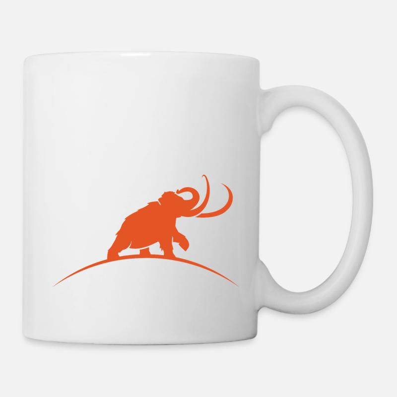 mammut brüllt - Tasse - Weiß
