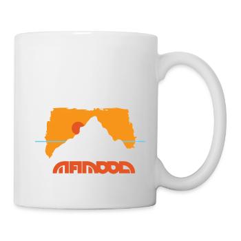 outddor horizon behind the mountain - Mug - white - Right