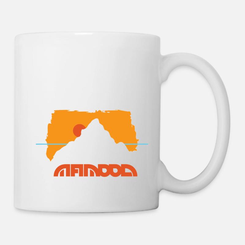 Outddor Horizon derrière la montagne - Mug blanc - blanc