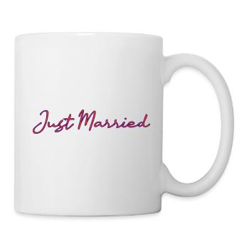 JUST MARRIED. bachelorette party. SAINT VALENTINE. COUPLE - Mug - white - Right