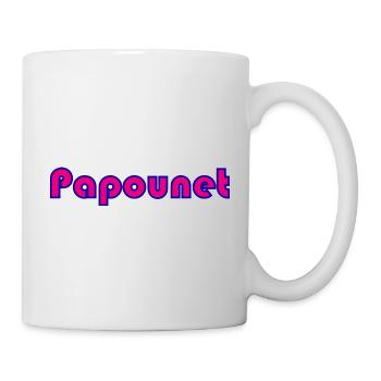 PAPOUNET. PAPA. FÊTE DES PÈRES. BONNE FÊTE PAPA - Mug blanc - blanc - Droite