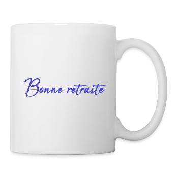 RETRAITE. RETRAITE. RETRAITEE. SENIOR. MAMIE. PAPY - Mug blanc - blanc - Droite