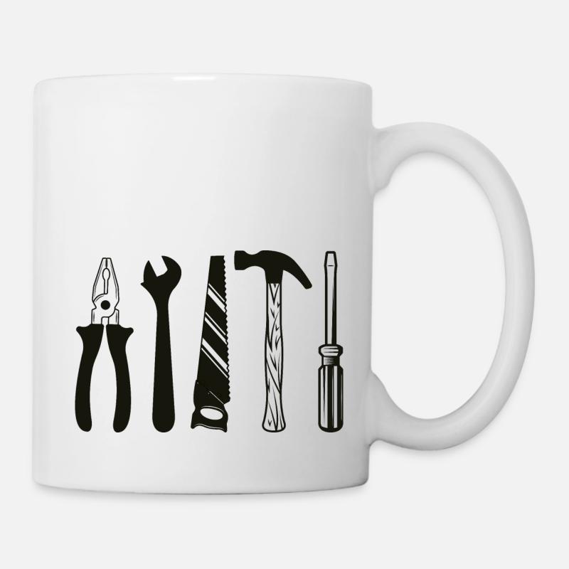 Artisan bricoleur Artisan Artisan Outil Construction - Mug blanc - blanc