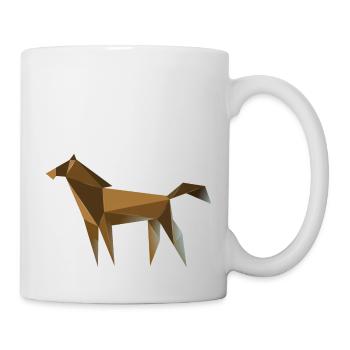 Pferde - Tasse - Weiß - Rechts