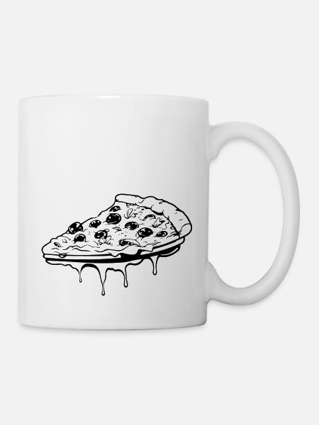 Pizza Restauration rapide Pizzeria - Mug blanc - blanc