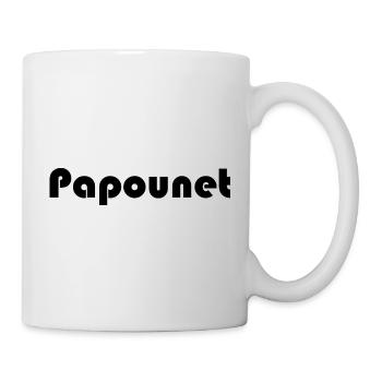 PAPOUNET. PAPA. FÊTE DES PÈRES. BONNE FÊTE PAPA - Mug blanc - blanc - Droite